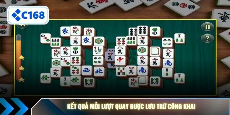 Kết quả mỗi lượt quay được lưu trữ công khai